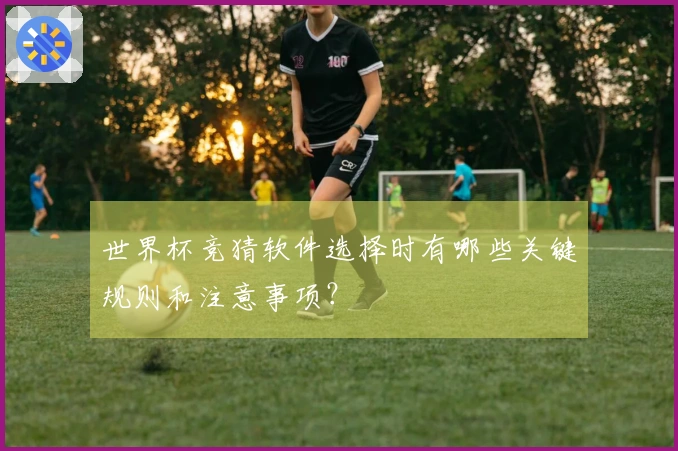 世界杯竞猜软件选择时有哪些关键规则和注意事项？